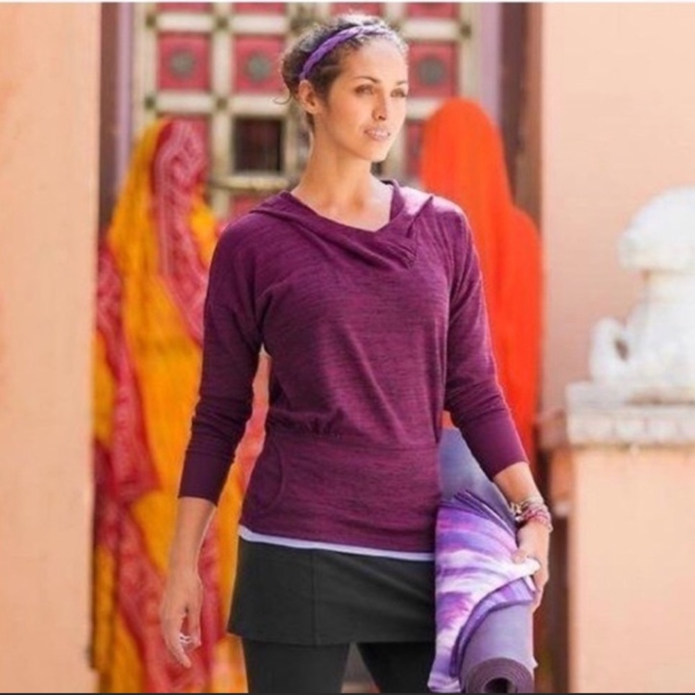 Athleta Maroon Women's Hoodie